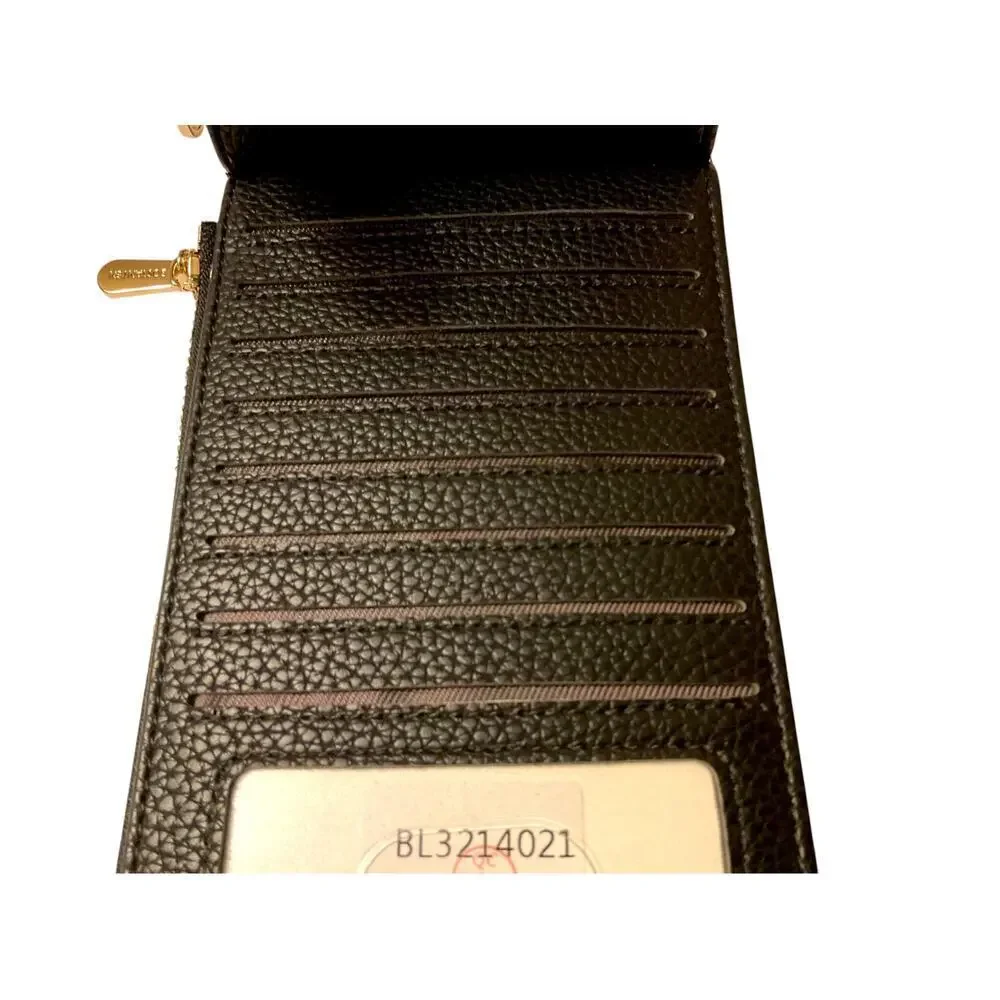 Bostanten Black Pebble Leather Wallet & Card Holder | NEW